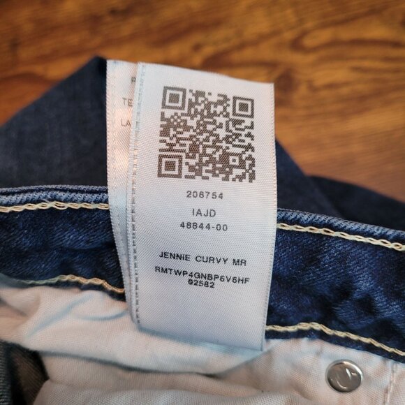 True Religion Jeans Womens 32 Jennie Curvy Mid Rise Skinny Button Flap Dark Wash - Picture 6 of 11